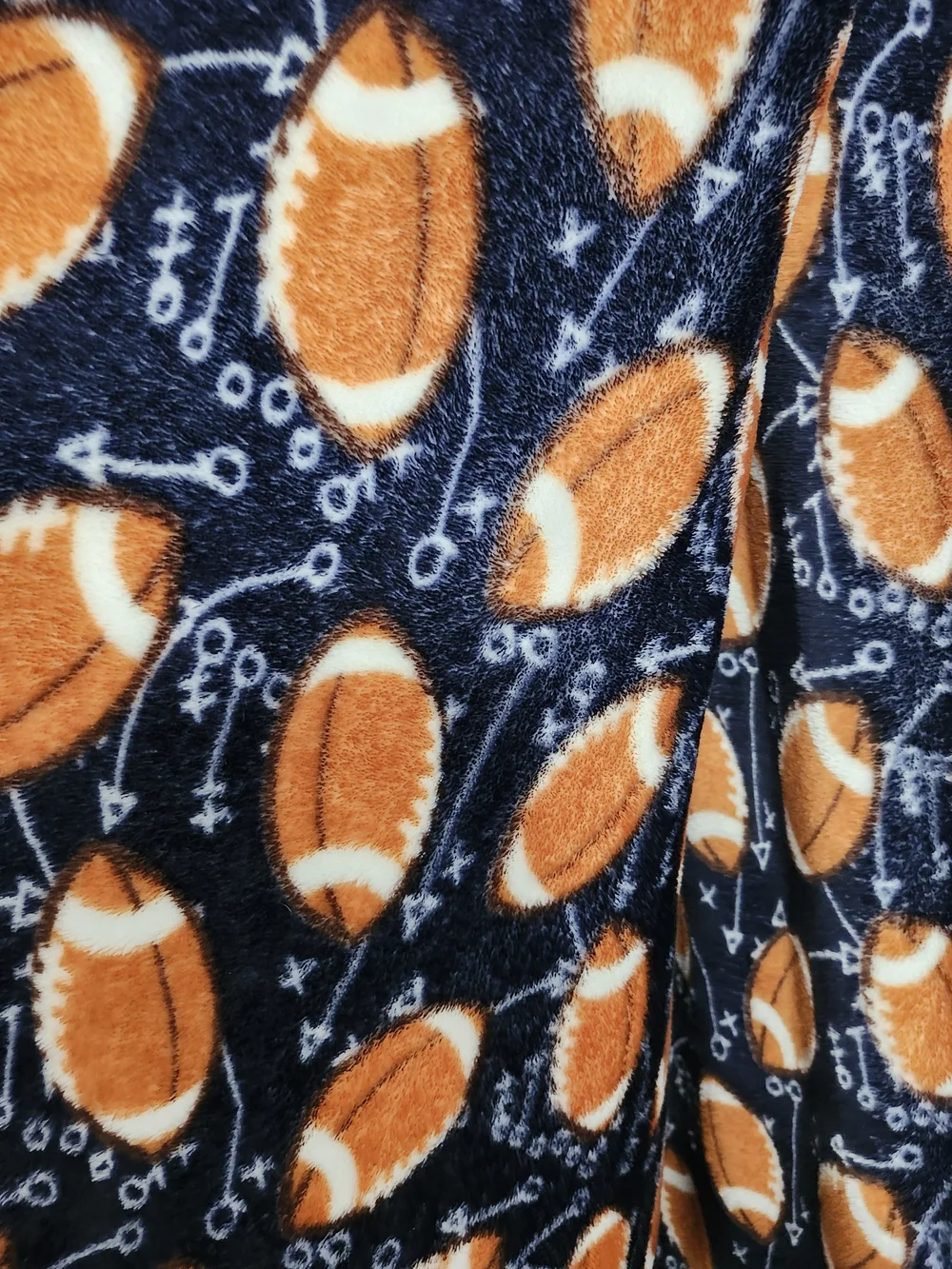 Xhilaration Navy and Brown Football-Print Maxi Skirt